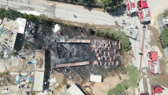 Yediemin otoparkında yangın