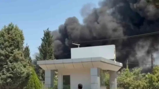 Yediemin otoparkında yangın