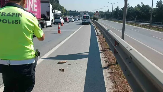 Yeni aldığı motosikletle kaza yaptı