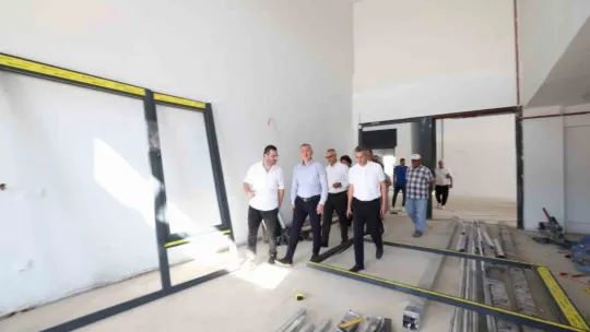Yeni hal binası yükseliyor
