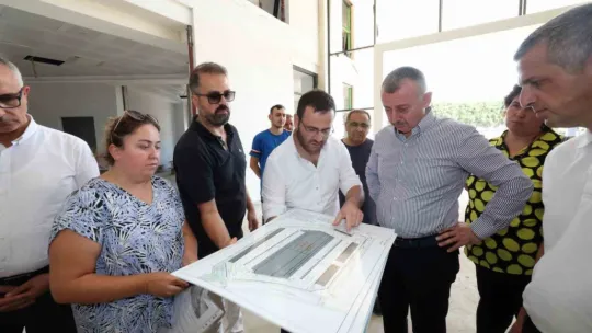 Yeni hal binası yükseliyor