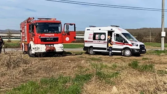 Yere attığı sigara vücudunu yaktı!