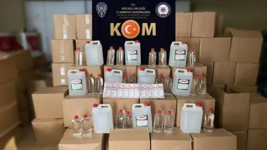 Yılbaşı öncesi litrelerce alkol ele geçirildi
