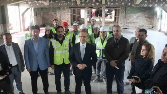 Vali Yavuz Halkevi binası için tarih verdi