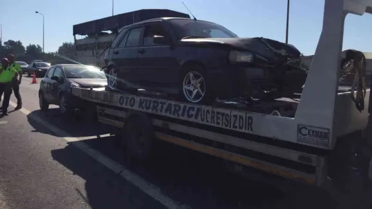 Kocaeli'de 6 araç zincirleme kazaya karıştı