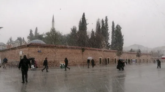 Gebze'de kar yağışı başladı