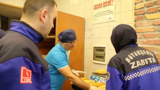 Zabıtalardan fırın ve marketlerde sıkı denetim