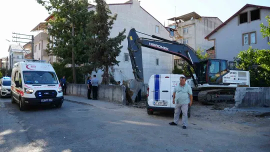Zemin iyileştirme çalışması sırasında doğal gaz borusu delindi