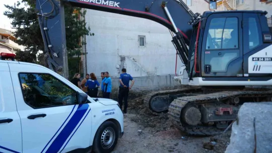 Zemin iyileştirme çalışması sırasında doğal gaz borusu delindi