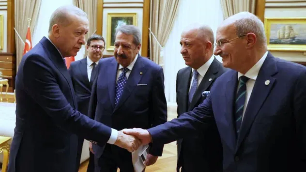 Erdoğan, ekonomi aktörlerini Külliye'de kabul etti