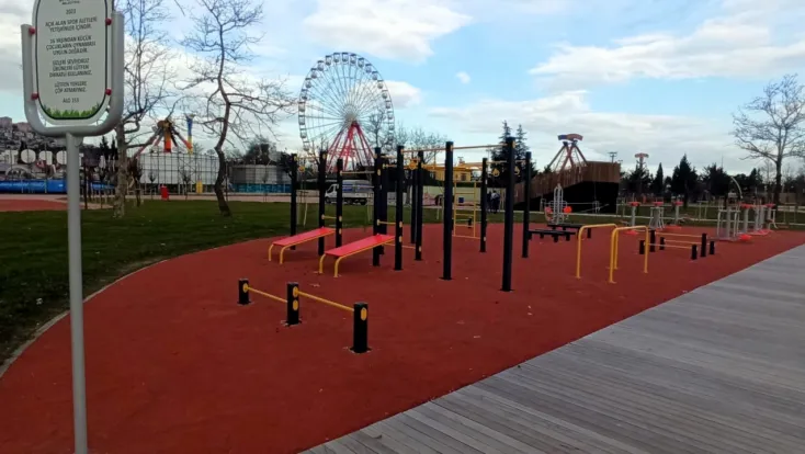 İzmit Millet Bahçesi yeni spor alanlarına kavuştu