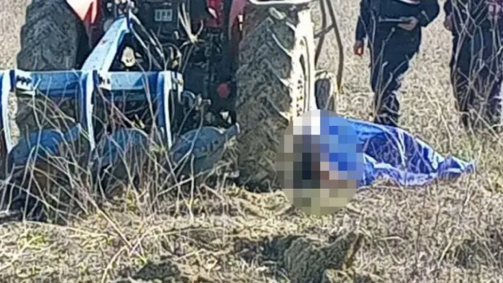 Eski muhtar traktörün altında kalarak can verdi