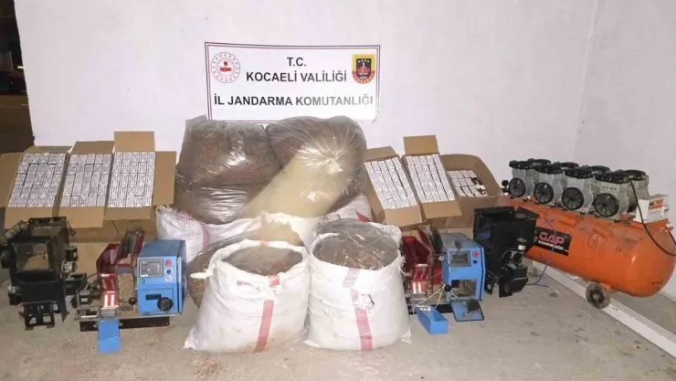 600 kilo kaçak tütün ve 105 bin makaron ele geçirildi