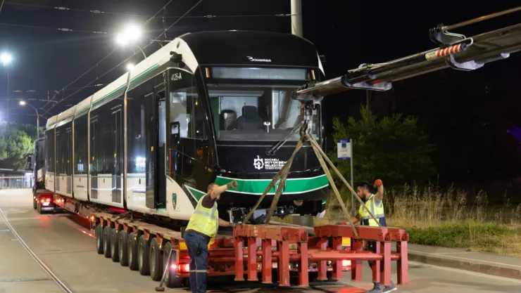 8'inci tramvay ulaşım ailesine katıldı