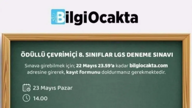 8. Sınıflar için Ücretsiz LGS Deneme Sınavı!