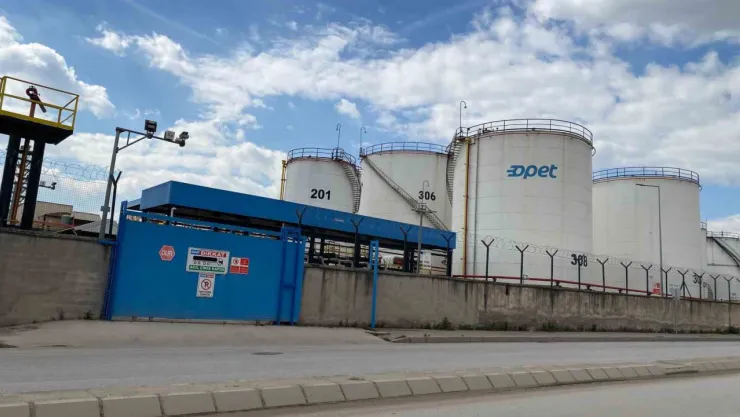 Akaryakıt dolum tesisinde tatbikat korkuttu