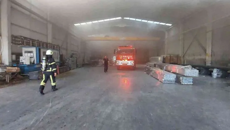 Alüminyum fabrikasında yangın çıktı!
