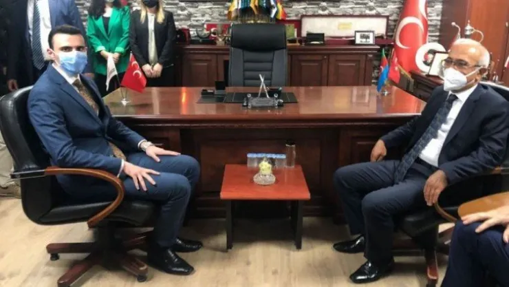 Bakan Elvan'dan Başkan Kurt'a ziyaret