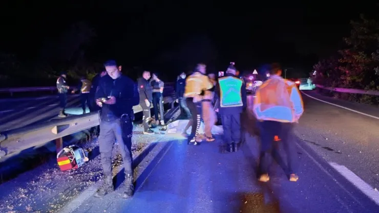 Sakarya'da motosiklet sürücüsü hayatını kaybetti
