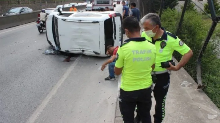 Başiskele'de feci kaza!