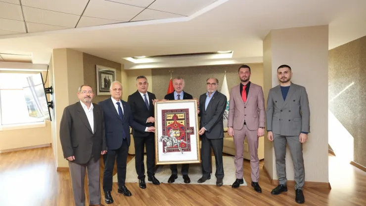 Başkan Büyükakın'a ziyaretçi akını