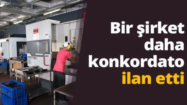 Bir şirket daha konkordato ilan etti
