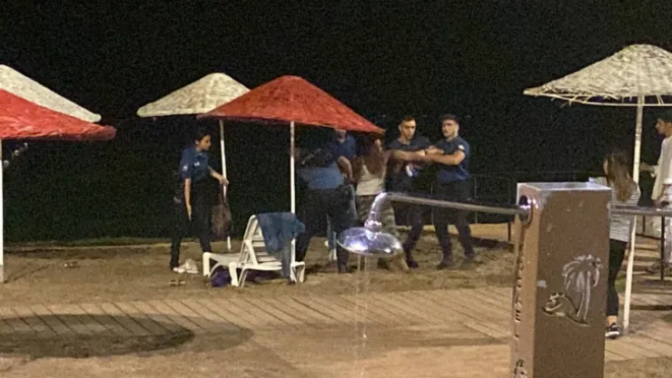 Polise mukavemetten gözaltına alındı