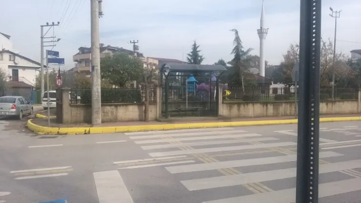 Yaya geçidinde durak yaptılar!