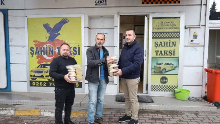 Büyükşehir'den taksici esnafına iftariyelik