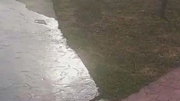 Çimler duruyor betonlar sulanıyor