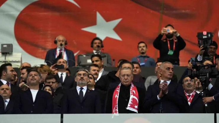 Cumhurbaşkanı Erdoğan, Türkiye - Gürcistan maçında