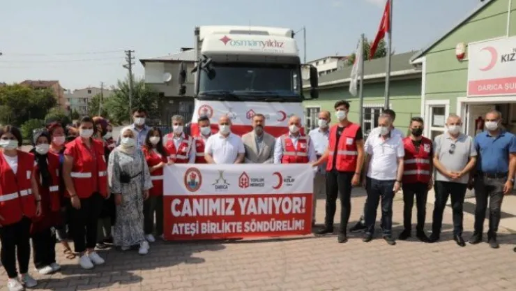 Darıca Kaymakamlığı'ndan Manavgat'a yardım tırı!