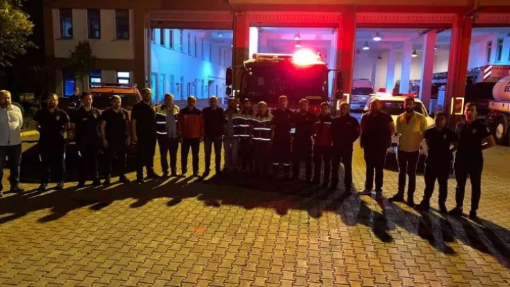 Datça'daki orman yangınına Kocaeli'den destek