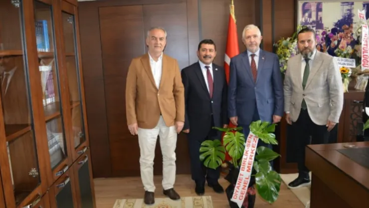 Diyanet Birlik-Sen'den Müftü Sönmezoğlu'na ziyaret