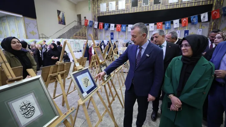 El emeği ürünler sergilendi
