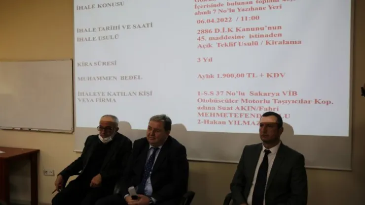 Encümen'de 5 işyeri kiralandı