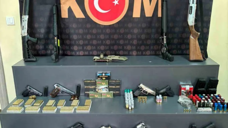 Eş zamanlı silah kaçakçılığı operasyonu: Çok sayıda gözaltı