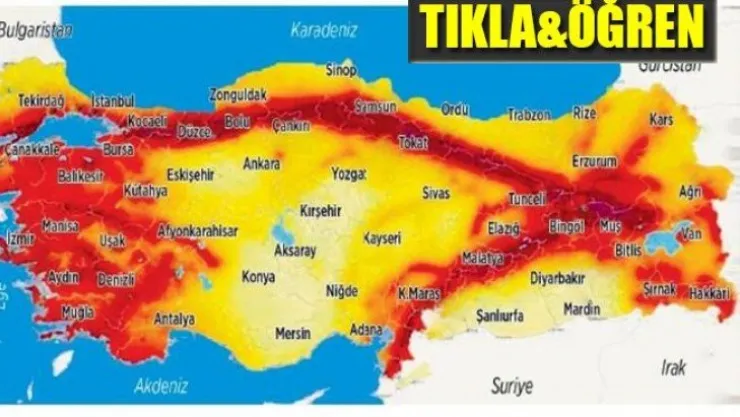 Eviniz fay hattı üzerinde mi?