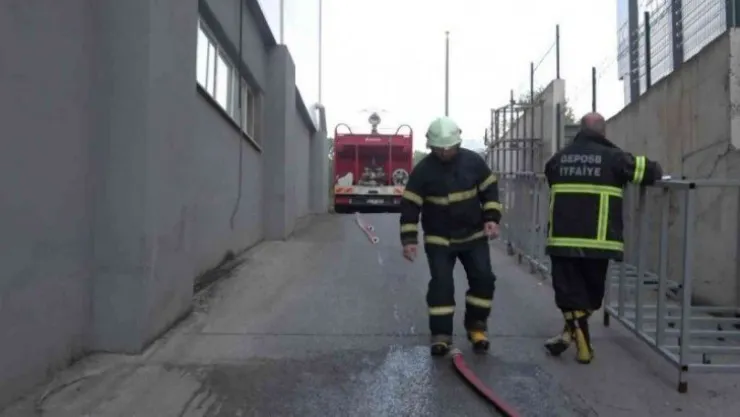 Fabrikanın fırın kısmında yangın çıktı!