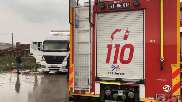 Tırda çıkan yangın korkuttu