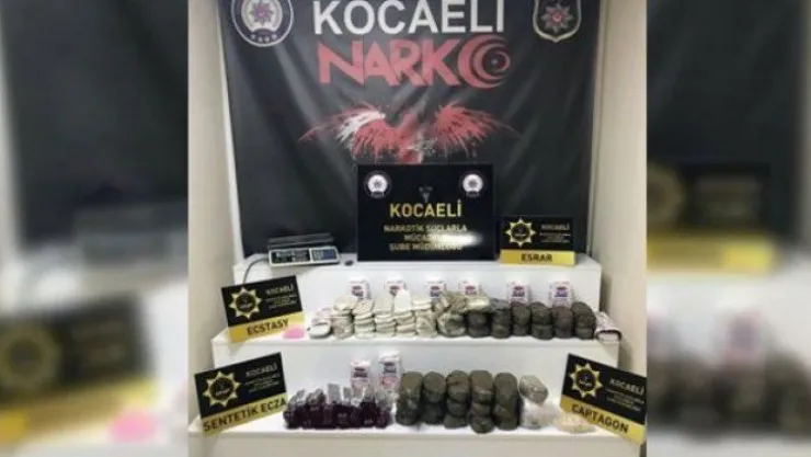 Gölcük'teki uyuşturucu operasyonunda 2 tutuklama