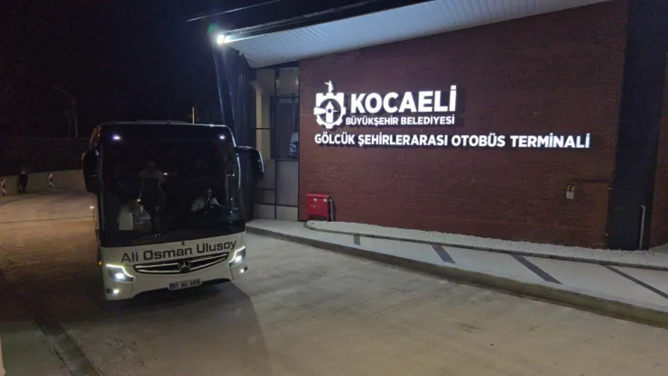 Gölcük Terminali'nde ilk sefer o ile yapıldı