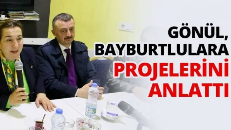 Gönül, Bayburtlulara projelerini anlattı