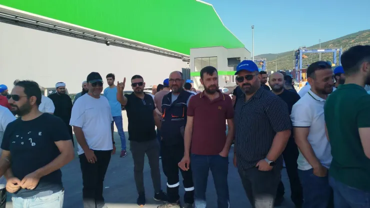 Gübretaş işçisi grevde