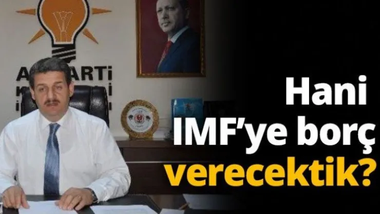 Hani IMF'ye borç verecektik?