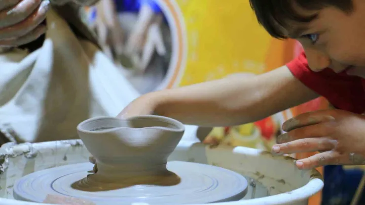 Hem çocuklar hem yetişkinler sinema gecesiyle özel anlar yaşadı