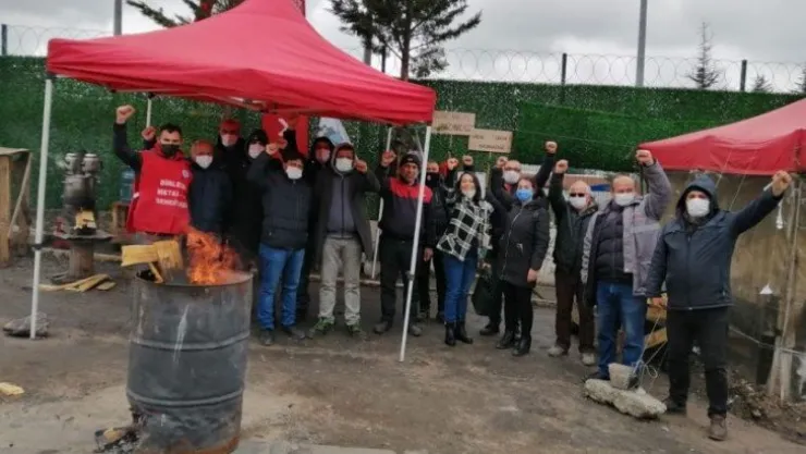 HKP'den grevdeki Baldur işçilerine ziyaret!