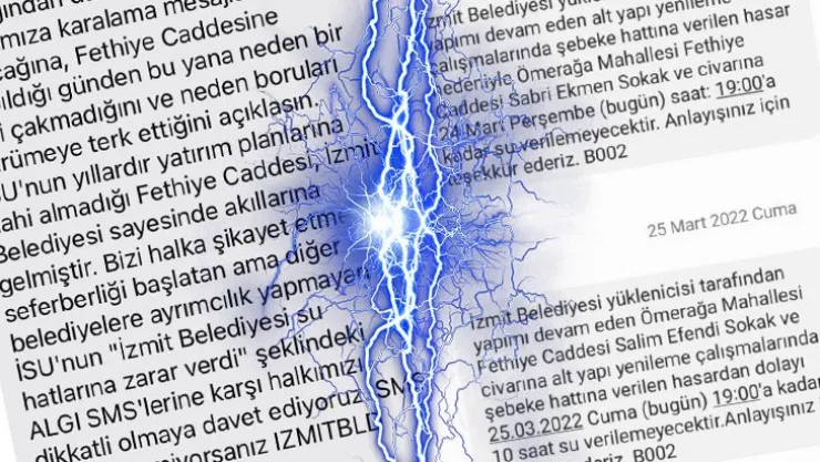 İSU'nun SMS'leri tartışma yarattı!