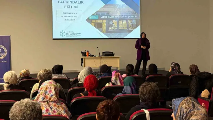 Kadınlara afet bilinci eğitimi