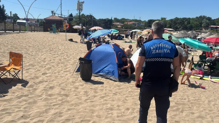 Kandıra sahillerinde çadır denetimi